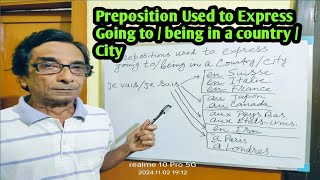 Prepositions used in countries and cities Learn French easily [upl. by Janik]