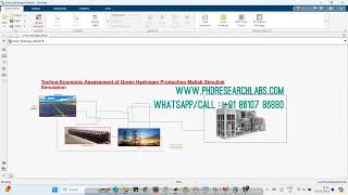 Techno Economic Assessment of Green Hydrogen Production matlab simulation [upl. by Brezin151]