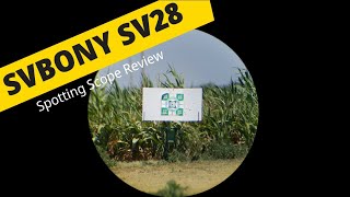 SVBONY SV28 2060x60mm Spotting Scope Review [upl. by Milton]