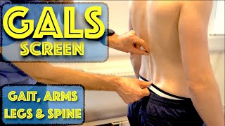 GALS Screen  Gait Arms Legs and Spine  GALS Examination Musculoskeletal Screen  Dr Gill [upl. by Darmit474]