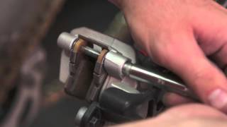 Motorcycle Tech Tips Rear Brake Pads [upl. by Tereve]