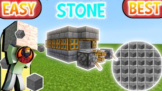 Minecraft Pocket Edition Stone Farm Easy Tutorial 122 In Hindi  Minecraft Pocket Edition StoneFarm [upl. by Hak]