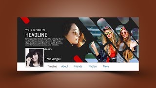 Stylish Facebook Cover Design Photoshop Tutorial [upl. by Flemming]