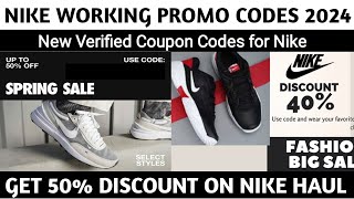 Nike Promo Codes 2024  How to Get 50 Off on Nike Discount Codes  Verified Nike Shoes Coupon Codes [upl. by Etnoled492]