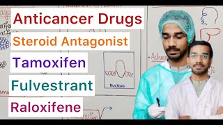 Anticancer Drugs  Steroid Antagonist  Tamoxifen  Fulvestrant  Raloxifene [upl. by Anauqaj]