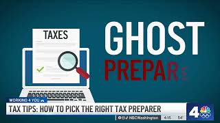 Tax tips How to pick the right tax preparer  NBC4 Washington [upl. by Childers]