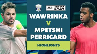 Stan Wawrinka vs Giovani Mpetshi Perricard Highlights  Rolex Shanghai Masters 2024 [upl. by Irrabaj209]