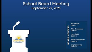 Lake County School Board Meeting September 25 2023 [upl. by Warms]