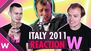 Raphael Gualazzi Italy Eurovision 2011  second place  quotMadness of Lovequot reaction [upl. by Suoiradal]