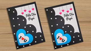 💙💙TARJETA HECHA A MANO PARA EL DÍA DEL PADRE😊 Especial día del padre 😍 Fathers Day Card [upl. by Nosyerg768]