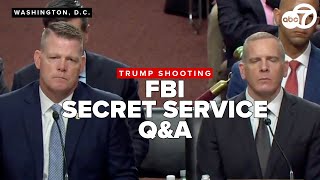 HEATED QampA FBI director NEW Secret Service boss answer questions on failed Trump assassination [upl. by Assej639]