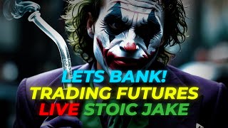 Live Futures Trading with Stoic Jake  Indices YM NQ  04102024  Road to Profitability [upl. by Mailand335]