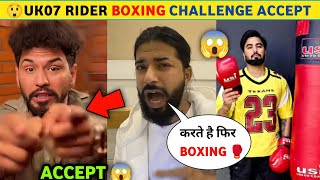 uk07 Rider Accept boxing 🥊 challenge।। uk07 Rider vs Armaan Malik amp Maxtern।। Anurag dobhal [upl. by Volny873]