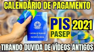 Calendário do PisPASEP 2021 Pergunta Frequente [upl. by Ladnek]