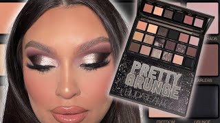 NEW HUDA BEAUTY PRETTY GRUNGE PALETTE REVIEW SWATCHES AND DEMO [upl. by Blandina]