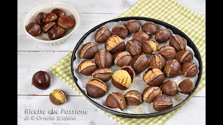 Castagne al forno che si sbucciano in un attimo  Ricette che Passione [upl. by Gilmer]