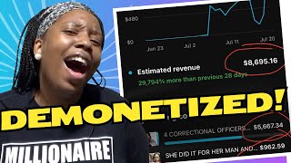 YOUTUBE DEMONETIZED my CHANNEL amp TOOK my 8000 DOLLARS [upl. by Shayne]