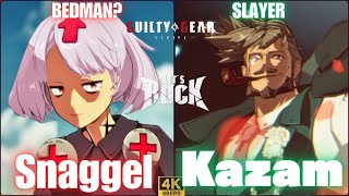 GGST➤ BEDMAN ベッドマン  Snageel  vs SLAYER  スレイヤー  Kazam  Guilty Gear Strive [upl. by Rowen104]