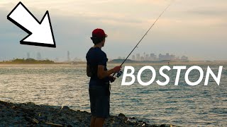 Striper Fishing in Boston Harbor [upl. by Keelin580]