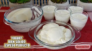 TRUCO PARA HACER YOGURT BIEN ESPESO SÓLIDO Y PERFECTO no falla super fácil [upl. by Gautea]