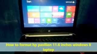 How to format hp pavilion 11 6 touchsmart laptop [upl. by Mosera964]