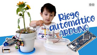 Sistema de riego automático Arduino  sensor de humedad en suelo 🤓🤖🌱 ¡¡Funciona [upl. by Initsed]