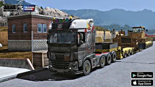 🚛Truckers of Europe 3🚦 Mining Truck Chasis✅ Stuttgart to Airolo 360km 🛣️ DAF XF [upl. by Sifan]