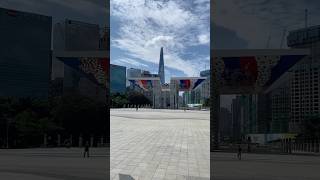 Seoul  Olympic Park 1988 Olympics Gate Lotte Tower seoul southkorea olympics [upl. by Enamrahc]