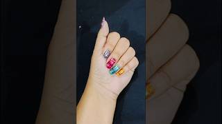 Easy nail art at home shorts [upl. by Anyr]