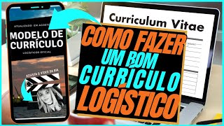 COMO FAZER UM BOM CURRÍCULO LOGÍSTICO [upl. by Lewls]