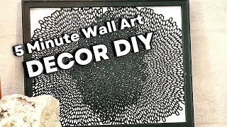 Easy Modern Home Decor Placemat Wall Art DIY [upl. by Chadbourne]