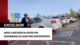 Surge LadyTacón en Costco por estacionarse en lugar para discapacitados [upl. by Ramled]