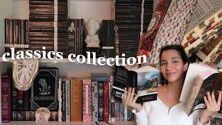 my entire classics collection  in depth bookshelf tour 📖✨ [upl. by Orola]