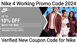 Working Nike Promo Codes 2024  Get 20 Discount on Nike Promo Code  Code Promo Nike Discount [upl. by Ashlie]