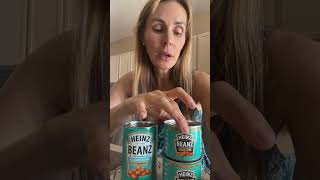 Tasting Heinz baked beans Which do you think tastes better sugar free or regular Let me know [upl. by Heisel]