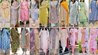 Summer Wear Punjabi Suit Design Ideas 2023  Cotton Punjabi Suit Design [upl. by Lymann]