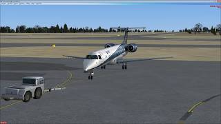 FSX FeelThere ERJ 135145 FMSFMC Walkthrough 2nd quotOfficial Intro Flightquot [upl. by Aicilana]