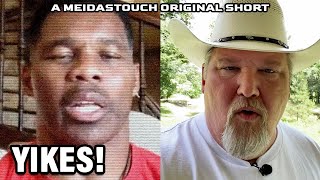 Texas Paul REACTS to Viral Herschel Walker Video from MeidasTouch Walker Fumbles [upl. by Ahsika932]