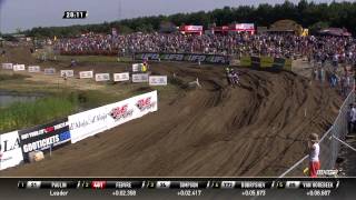 Shaun Simpson passes Romain Febvre MXGP of Belgium 2015 [upl. by Tnomad358]