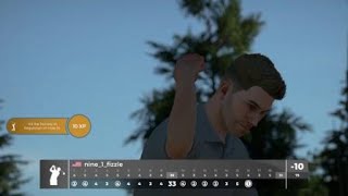 Hole in one on 300 yard par 4 in PGA 2k21 [upl. by Enawyd463]