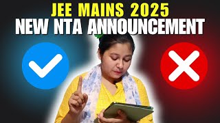 New Huge Announcement By NTA  Must Watch For JEE Aspirants  UnchaAi jee2025 jee mentorship [upl. by Ladd506]