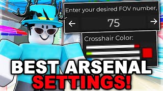 THE BEST ARSENAL SETTINGS IN 2024 Roblox Arsenal [upl. by Ignaz876]