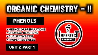 Phenols  Method Of Preparation  Chemical Reactions  Qualitative Test  Properties  Uses  pharma [upl. by Okemak]