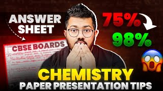 Class 12 Chemistry Boards 2024  Paper Presentation Tips  Score 95 in Chemistry [upl. by Aynuat]