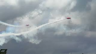 RED ARROWS DISPLAY AT THERE HOME RAF WADDINGTON AIRBASE ON 03102024 [upl. by Zoba]