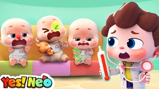 Ten Little Babies Got Sick  Learn Numbers  Baby Care  Nursery Rhyme amp Kids Song  Yes Neo [upl. by Hausner]