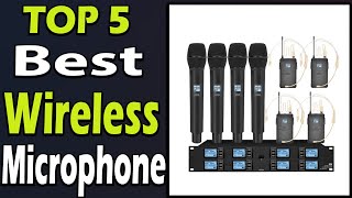 TOP 5 Best Wireless Microphone Review 2024 [upl. by Dalston]