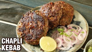 Chapli Kebab Recipe  How To Make Mutton Kabab  Pakistani Mutton Chapli Kabab  Street Food  Smita [upl. by Aramois]