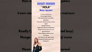 Jinny Secret Number Rap quotHolaquot secretnumber jinny kpop nainaaay rap girlgroup rapper [upl. by Yma37]