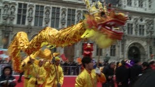 Paris célèbre le Nouvel An chinois [upl. by Aneehsat]